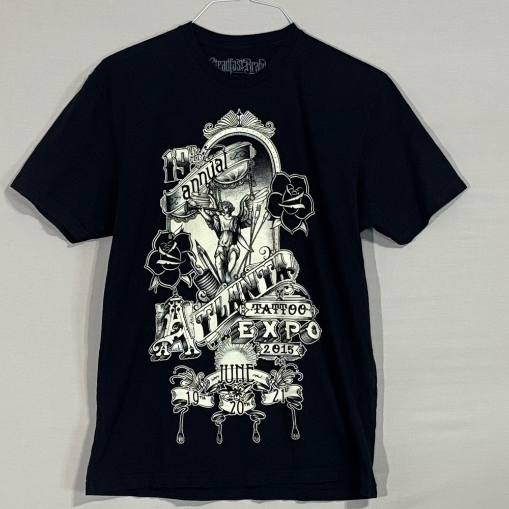 Steadfast Brand Tattoo Expo Graphic Tee Black Size L